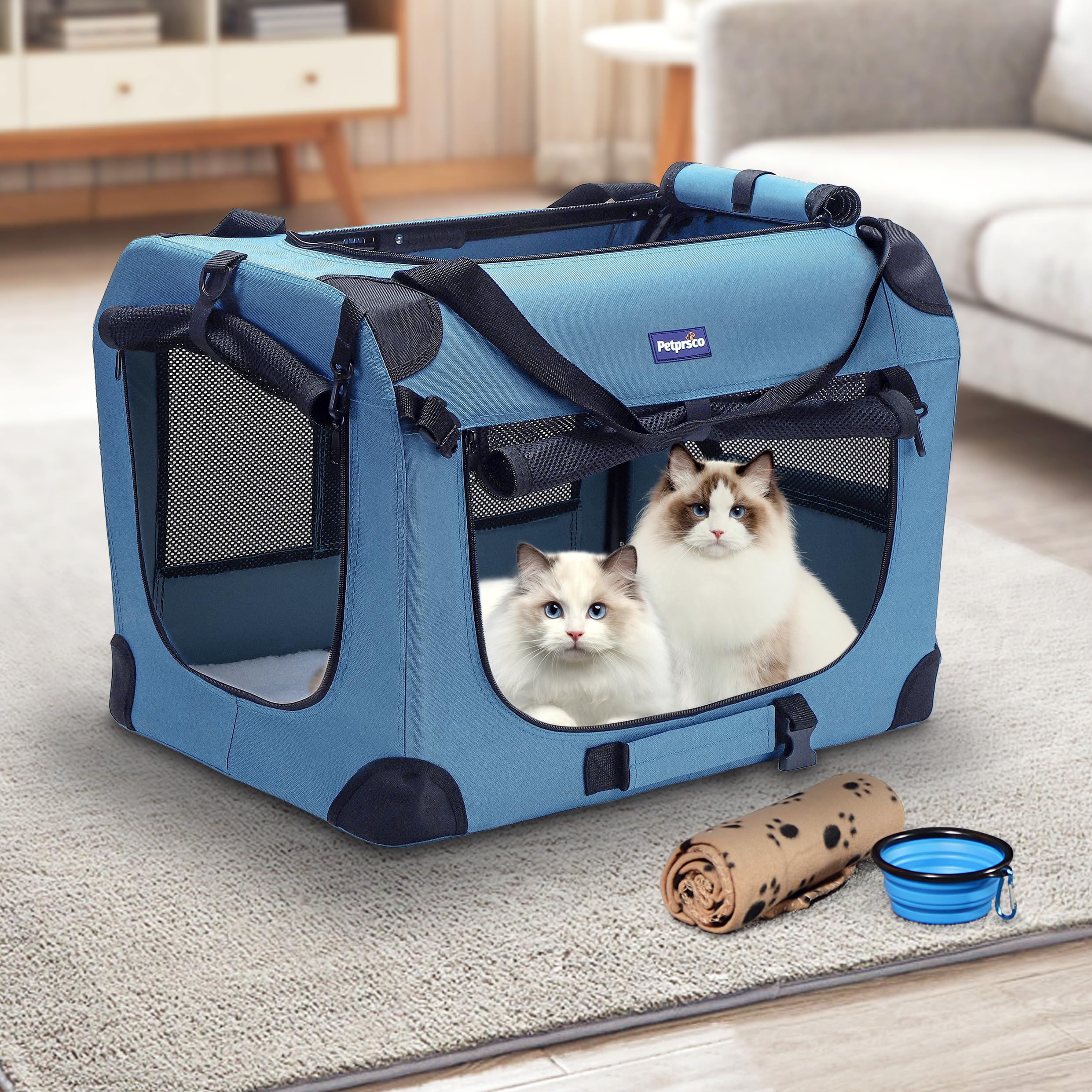 Amazon.co.jp: Petprsco犬用キャリーバッグペットキャリー ソフト